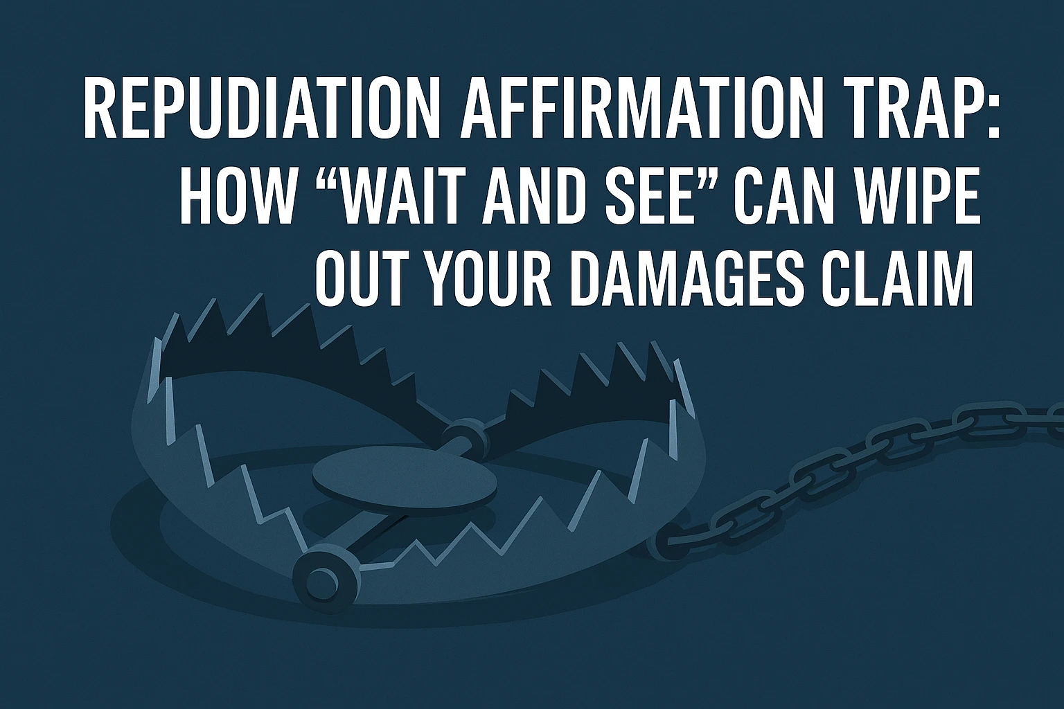 Repudiation Affirmation Trap: How "Wait and See" Can Wipe Out Your Damages Claim